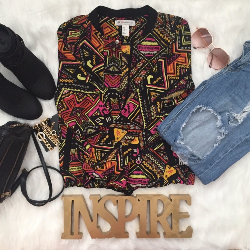 H&M Coachella Official Collection Tribal Jacket